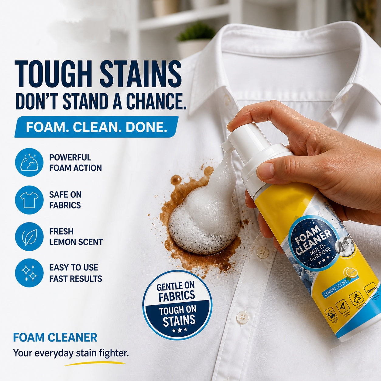 💞Grease & Stain Remover – Foam action, no harsh chemicals. Works on coffee, ink & oil. A true all‑rounder. 🏠✅